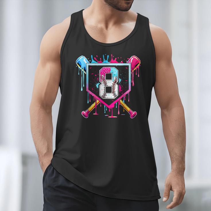 8th Birthday Boys Baseball Ice Cream Drip Boys Baseball Men Tank Top 8th Birthday Boys Baseball Ice Cream Drip Boys Baseball Men Tank Top