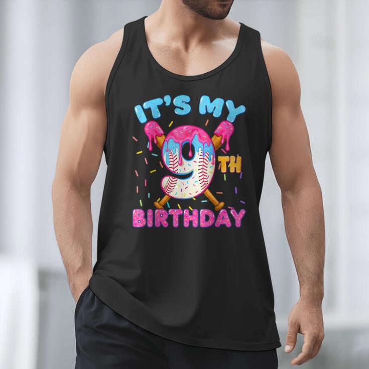 9th Birthday Baseball 9 Year Old Ice Cream Drip Boy Baseball Men Tank Top 9th Birthday Baseball 9 Year Old Ice Cream Drip Boy Baseball Men Tank Top