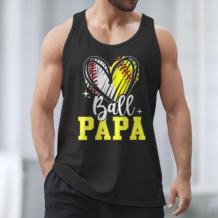 Ball Papa Softball Baseball Dad Daddy Men Tank Top Ball Papa Softball Baseball Dad Daddy Men Tank Top