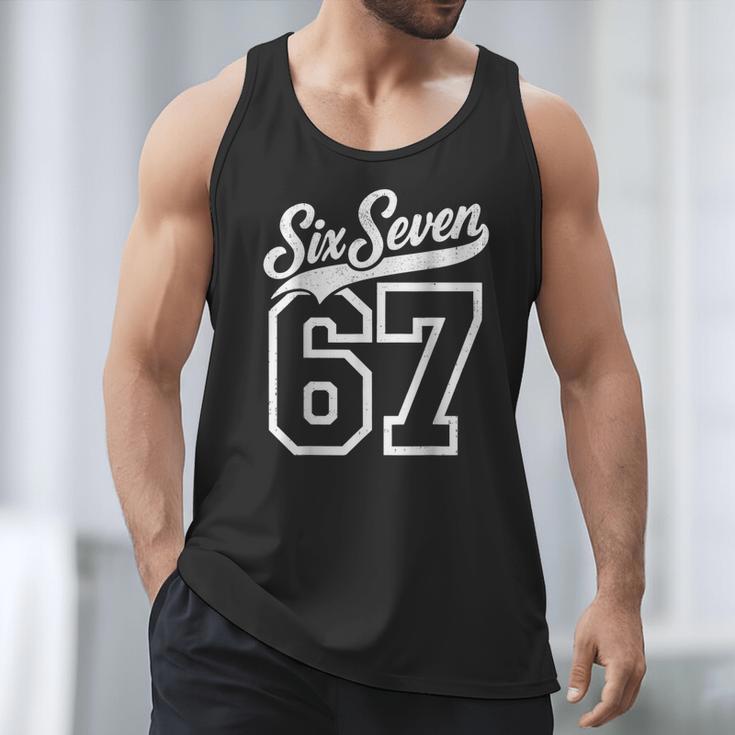 Baseball 6 7 Number 67 Six Seven Meme Boys Youth Kids Men Tank Top