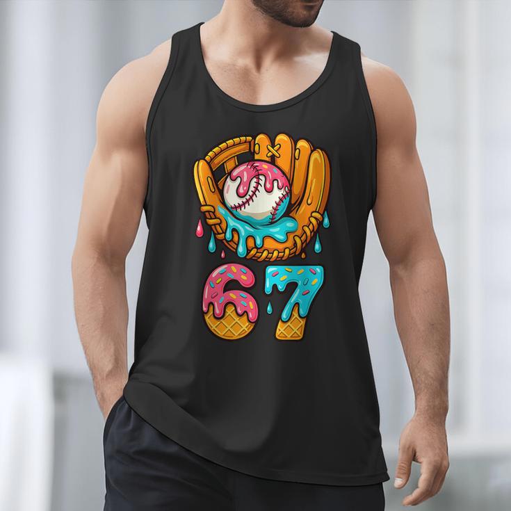Baseball 67 Ice Cream Drip 67 Six Seven Meme 67th Birthday Men Tank Top Baseball 67 Ice Cream Drip 67 Six Seven Meme 67th Birthday Men Tank Top