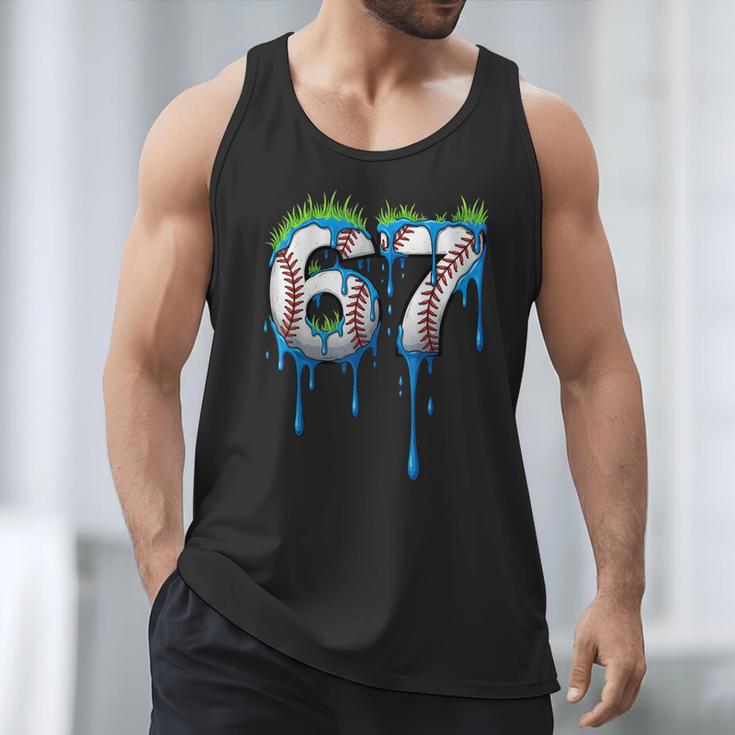Baseball 67 Six Seven Gen Alpha Meme Blue Drip Boys Men Tank Top Baseball 67 Six Seven Gen Alpha Meme Blue Drip Boys Men Tank Top