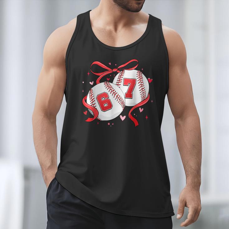 Baseball 67 Six Seven Gen Alpha Meme Valentine's Day Men Tank Top Baseball 67 Six Seven Gen Alpha Meme Valentine's Day Men Tank Top