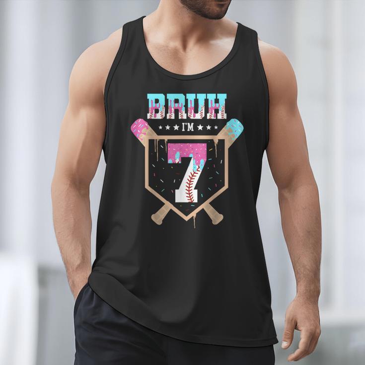 Baseball 7 Year Old Ice Cream Drip 7th Birthday Boys Player Men Tank Top Baseball 7 Year Old Ice Cream Drip 7th Birthday Boys Player Men Tank Top