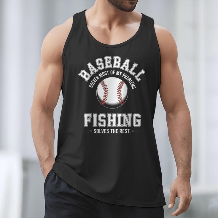 Baseball & Fishing Men Tank Top