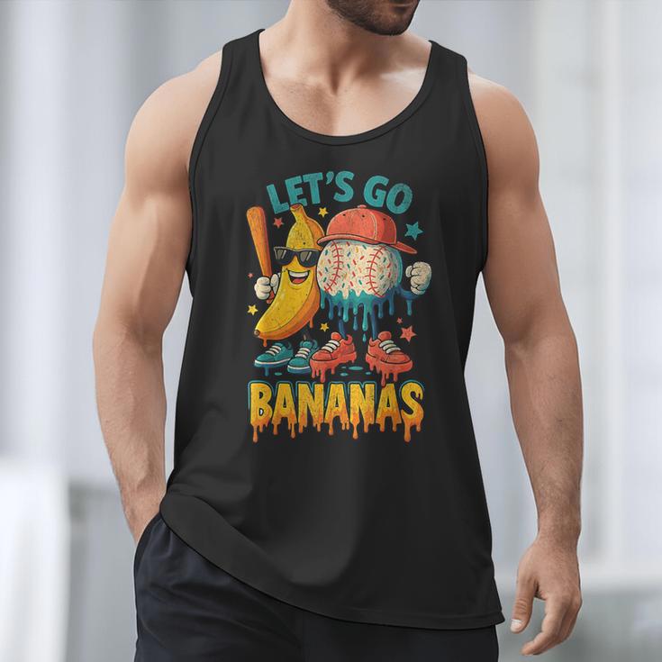 Baseball Banana Sports Drip Art For Kids Men Tank Top