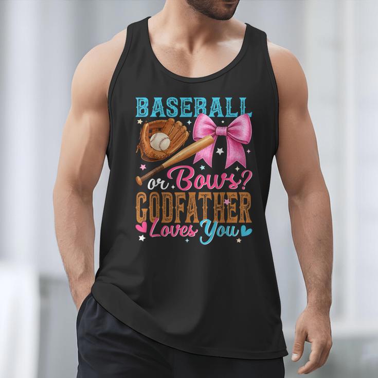 Baseball Or Bows Godfather Loves You Gender Reveal Men Tank Top Baseball Or Bows Godfather Loves You Gender Reveal Men Tank Top
