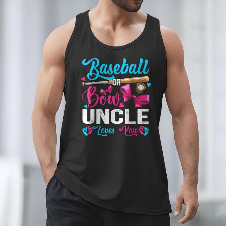 Baseball Or Bows Uncle Loves You Gender Reveal Men Tank Top Baseball Or Bows Uncle Loves You Gender Reveal Men Tank Top