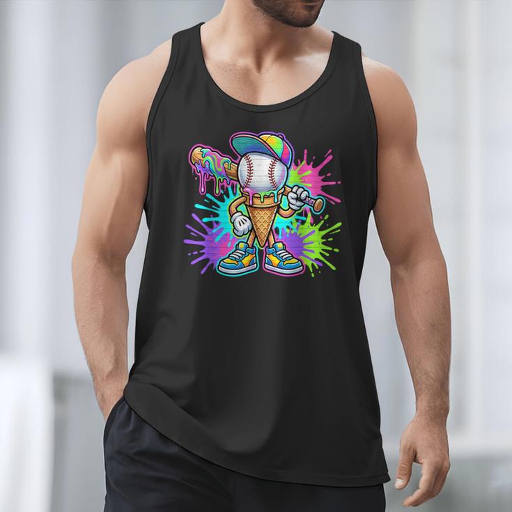 Baseball Boys Clothes For Boys Ice Cream Drip Baseball Stuff Men Tank Top