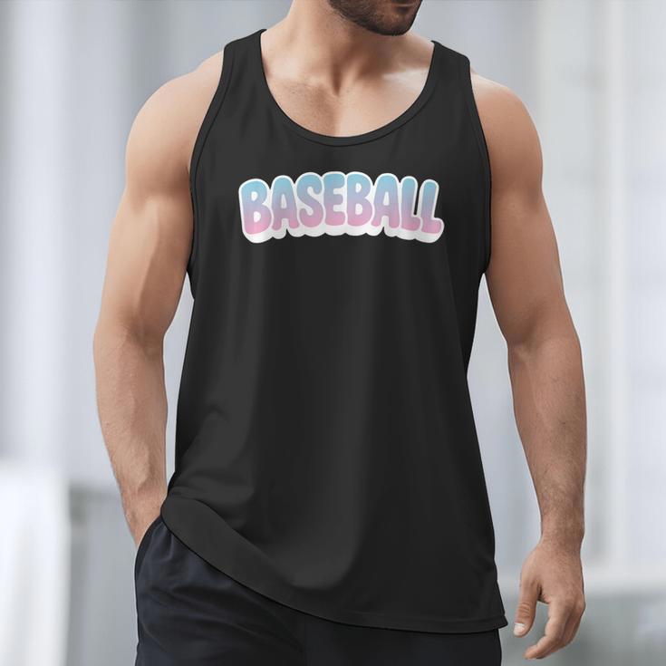 Baseball Bubble Letter Men Tank Top