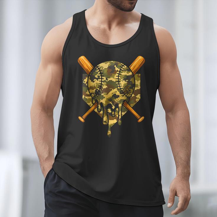 Baseball Camo Boys Ice Cream Youth Baseball Men Tank Top