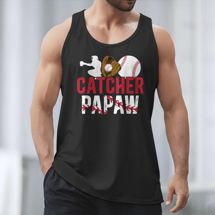 Baseball Catcher Papaw Proud Papaw Of A Baseball Catcher Men Tank Top