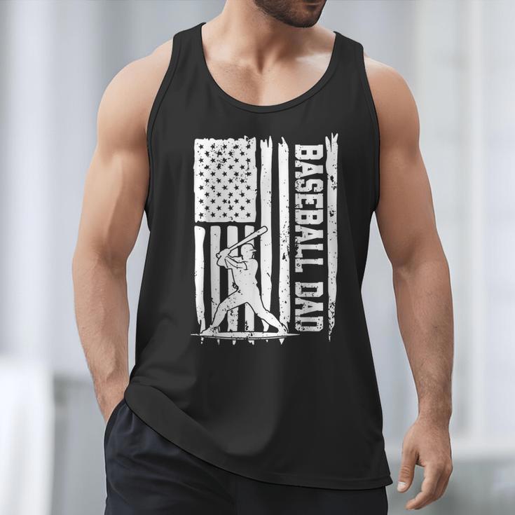 Baseball Dad American Flag Papa Daddy Happy Father's Day Men Tank Top Baseball Dad American Flag Papa Daddy Happy Father's Day Men Tank Top