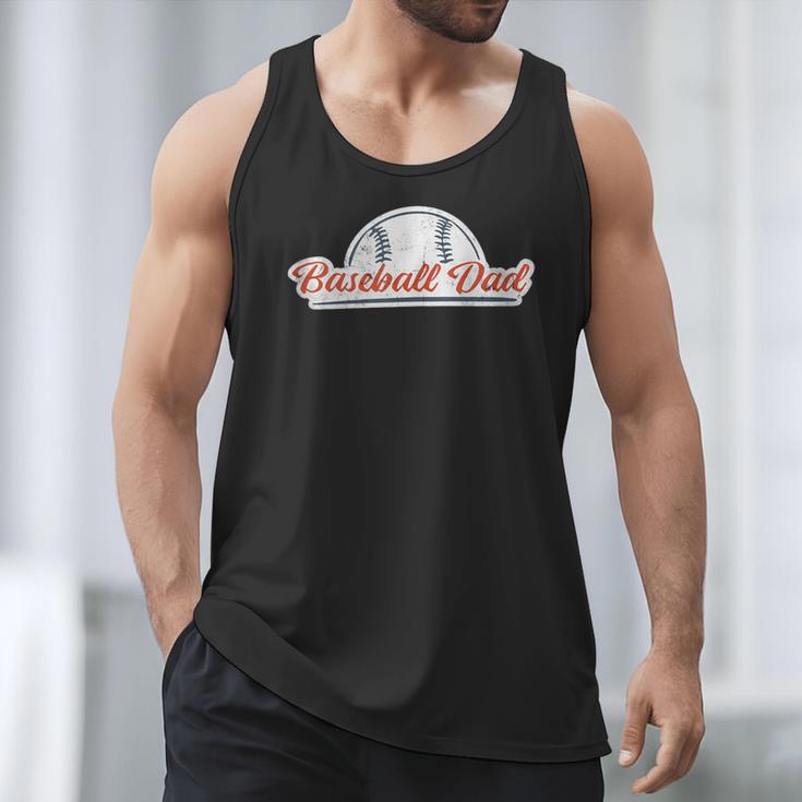 Baseball Dad Cool Simple Vintage Look Sports Graphic Men Tank Top