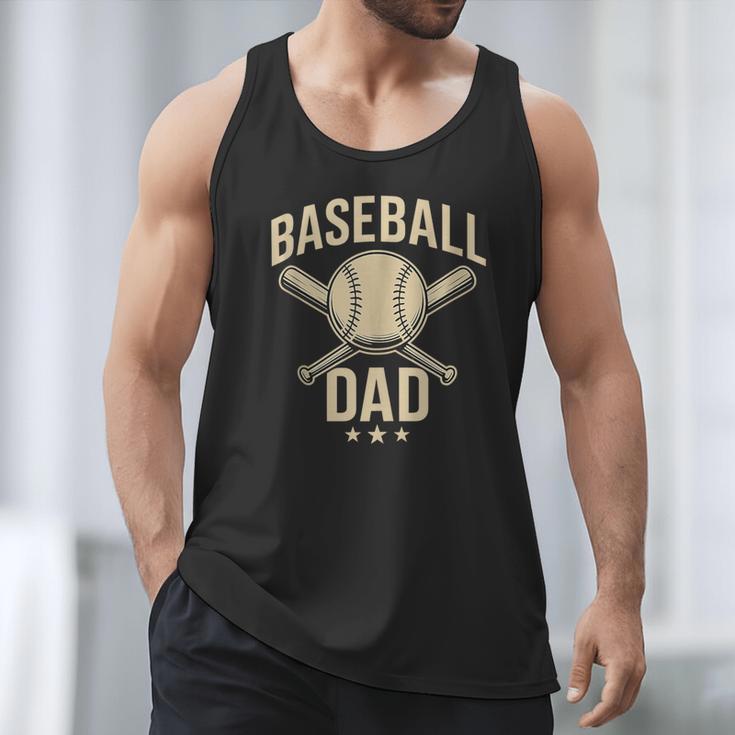 Baseball Dad Crossed Bats Cool Sports Fan Vintage Men Tank Top Baseball Dad Crossed Bats Cool Sports Fan Vintage Men Tank Top