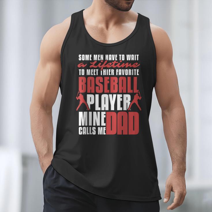 Baseball Dad Cute Love Home Run Pitcher Catcher Baseball Fan Men Tank Top