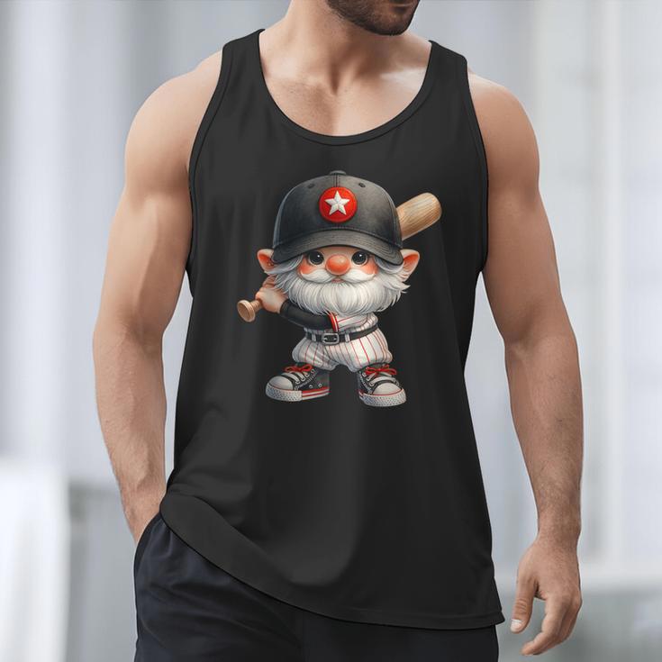 Baseball Dad Gnome With Baseball Bat For Grandpa Life Men Tank Top