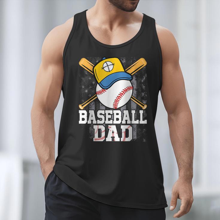 Baseball Dad Happy Fathers Day For Men Boys Kids Men Tank Top