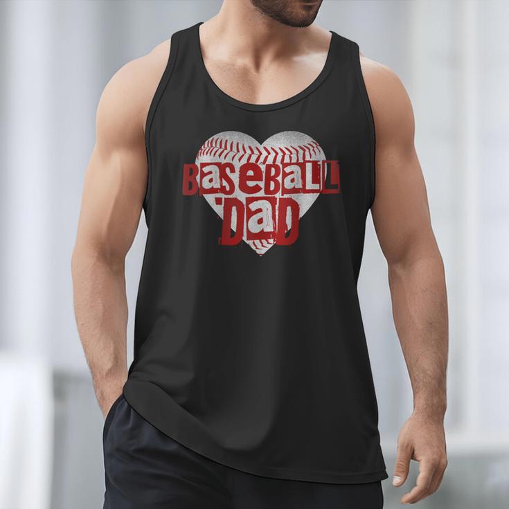 Baseball Dad Heart For Baseball Lovers Baseball Father's Day Men Tank Top Baseball Dad Heart For Baseball Lovers Baseball Father's Day Men Tank Top