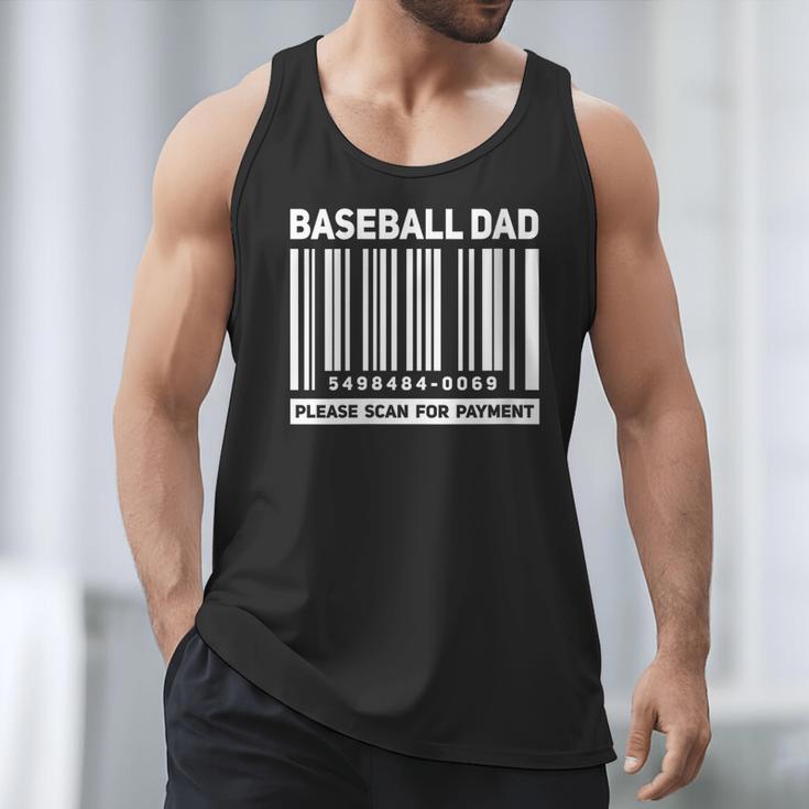 Baseball Dad Scan For Payment Barcode Father Men Tank Top Baseball Dad Scan For Payment Barcode Father Men Tank Top
