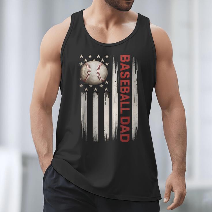 Baseball DAD USA American Flag Fathers Day 4th Of July Men Tank Top Baseball DAD USA American Flag Fathers Day 4th Of July Men Tank Top