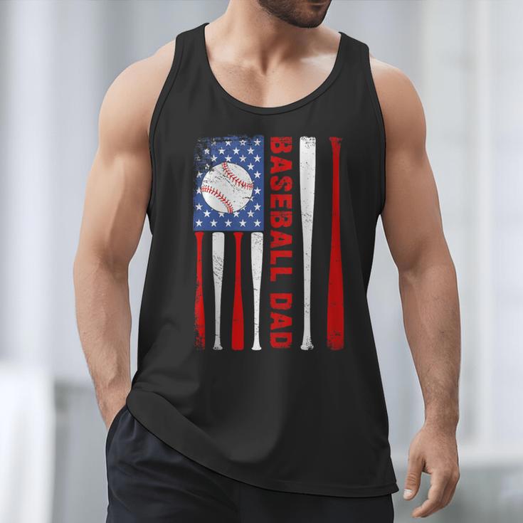 Baseball Dad USA American Flag Father's Day 4th Of July Men Tank Top Baseball Dad USA American Flag Father's Day 4th Of July Men Tank Top