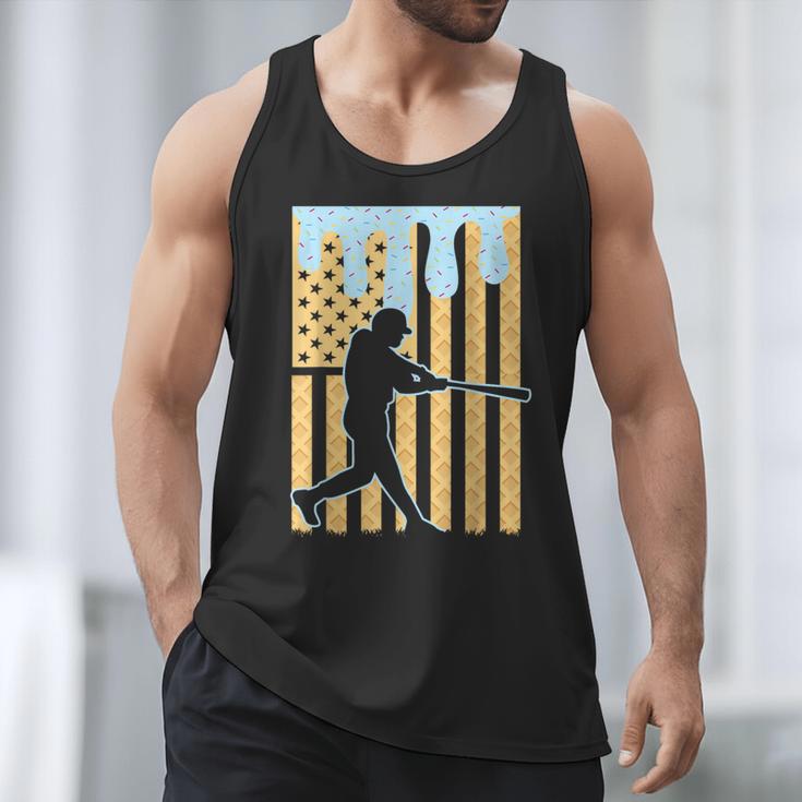 Baseball Drip Boys Dripping Ice Cream Baseball American Flag Men Tank Top Baseball Drip Boys Dripping Ice Cream Baseball American Flag Men Tank Top