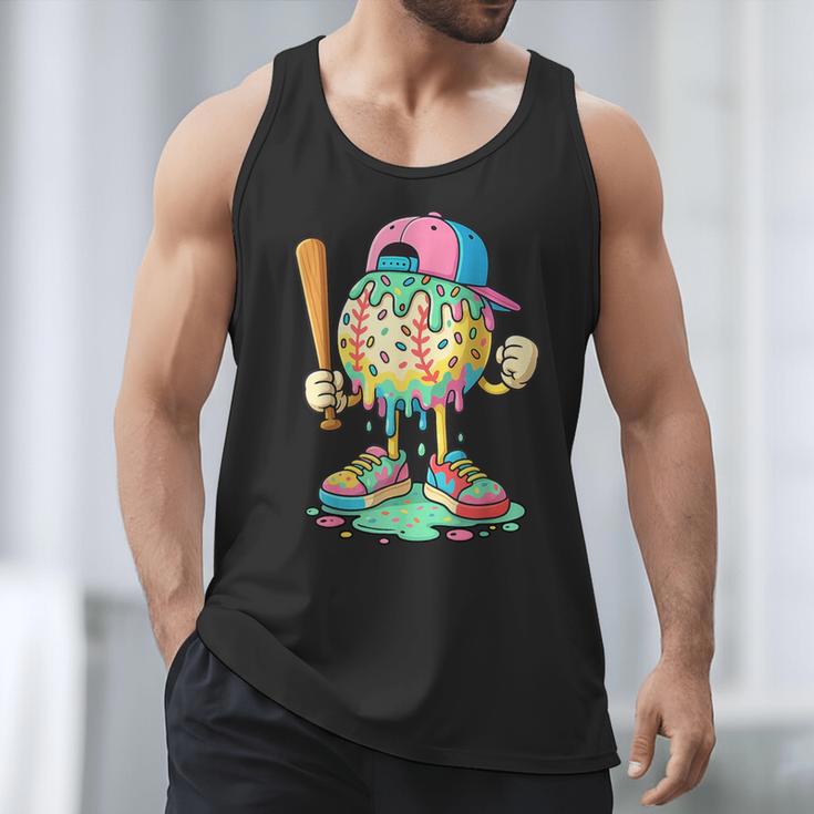 Baseball Drip For Boys Ice Cream Drip Baseball Sport Men Tank Top Baseball Drip For Boys Ice Cream Drip Baseball Sport Men Tank Top