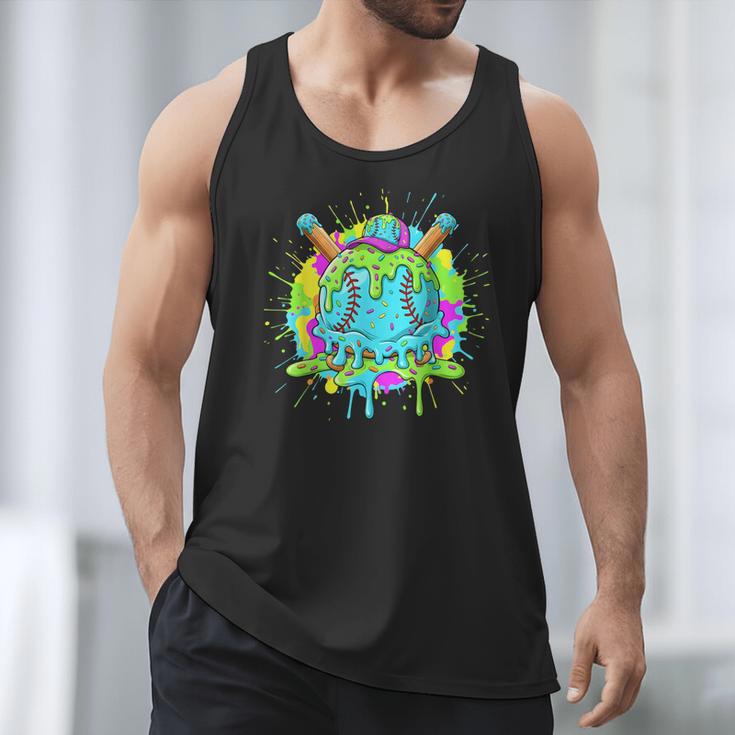 Baseball Drip For Boys Ice Cream Drip Youth Boys Baseball Men Tank Top Baseball Drip For Boys Ice Cream Drip Youth Boys Baseball Men Tank Top