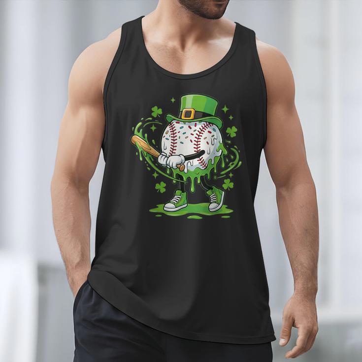 Baseball Drip For Boys Ice Cream Drip Youth St Patricks Day Men Tank Top