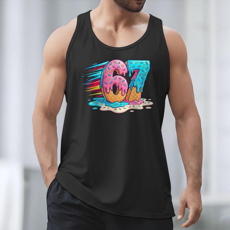 Baseball Drip Ice Cream 67 Graffiti Splash Melt Men Tank Top Baseball Drip Ice Cream 67 Graffiti Splash Melt Men Tank Top