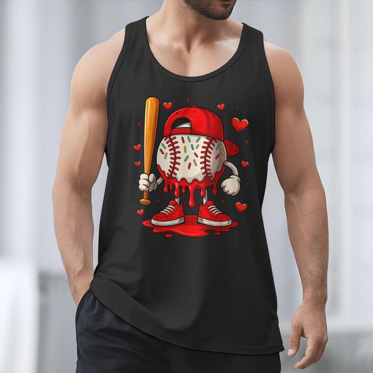 Baseball Drip Ice Cream Apparel Boys Kids Valentines Day Men Tank Top Baseball Drip Ice Cream Apparel Boys Kids Valentines Day Men Tank Top