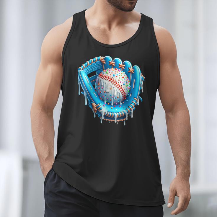 Baseball Drip Ice Cream Glove With Sprinkles Ball Boys Youth Men Tank Top