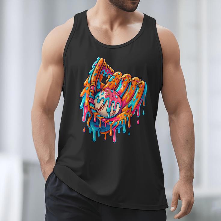 Baseball Drip Ice Cream Sprinkles Baseball Glove For Boys Men Tank Top Baseball Drip Ice Cream Sprinkles Baseball Glove For Boys Men Tank Top