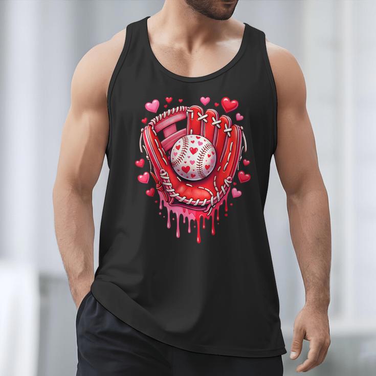Baseball Drip Ice Cream Sprinkles Valentines Day Baseball Men Tank Top