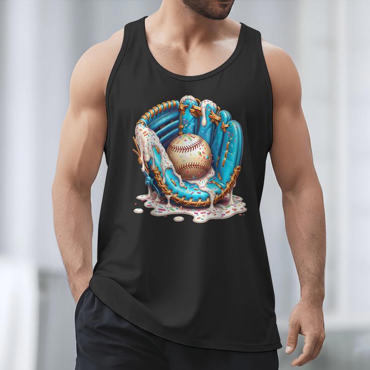 Baseball Drip Ice Cream Sprinkless Glove Boy Kid Men Tank Top Baseball Drip Ice Cream Sprinkless Glove Boy Kid Men Tank Top