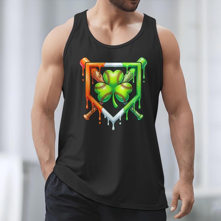 Baseball Drip Ice Cream St Patricks Day Shamrock Lucky Men Tank Top Baseball Drip Ice Cream St Patricks Day Shamrock Lucky Men Tank Top
