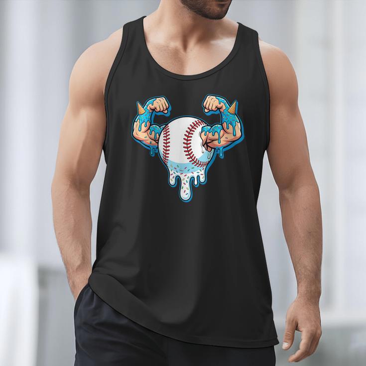 Baseball Drip Ice Cream Strong Character Men Tank Top Baseball Drip Ice Cream Strong Character Men Tank Top