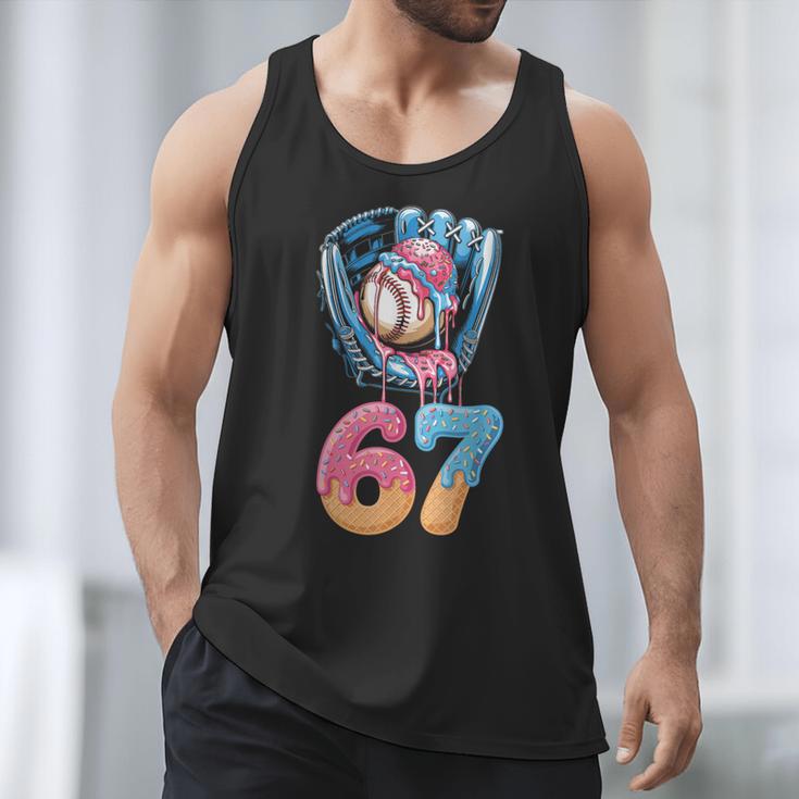 Baseball Drip Number 67 Player 67th Birthday Ice Cream 67 Men Tank Top Baseball Drip Number 67 Player 67th Birthday Ice Cream 67 Men Tank Top