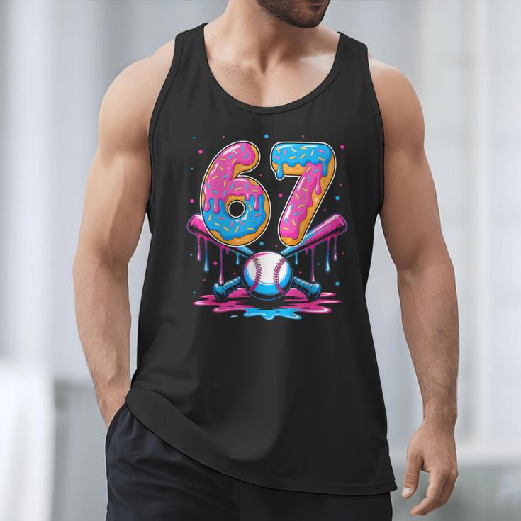 Baseball Drip Number 67 Player 67Th Birthday Baseball Meme Men Tank Top