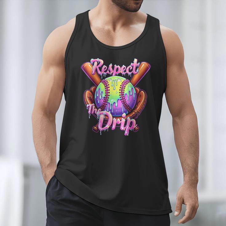 Baseball Drip Respect The Drip Purple Ice Cream Sprinkles Men Tank Top