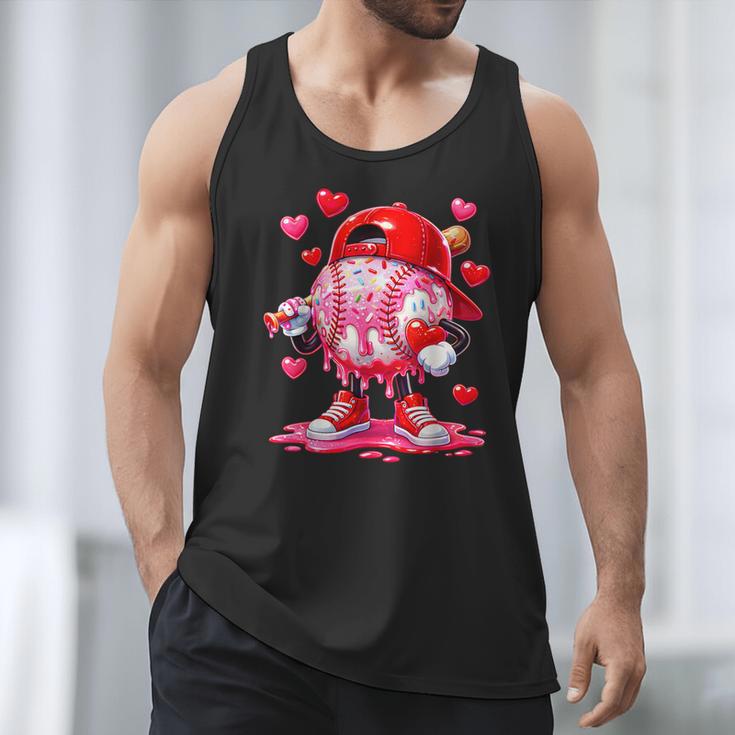 Baseball Drip Valentine Sports Vday Ice Cream Drip Heart Men Tank Top Baseball Drip Valentine Sports Vday Ice Cream Drip Heart Men Tank Top