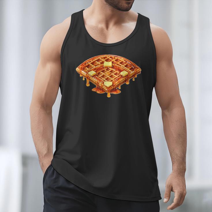 Baseball Dripping Waffle Field Men Tank Top