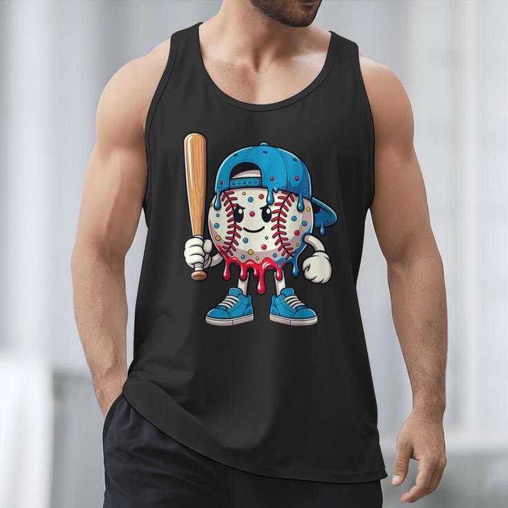Baseball Drippy Style Apparel For Boys Youth Cool Baseball Men Tank Top Baseball Drippy Style Apparel For Boys Youth Cool Baseball Men Tank Top