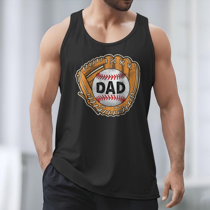 Baseball Glove Father's Day Baseball Dad Men Tank Top