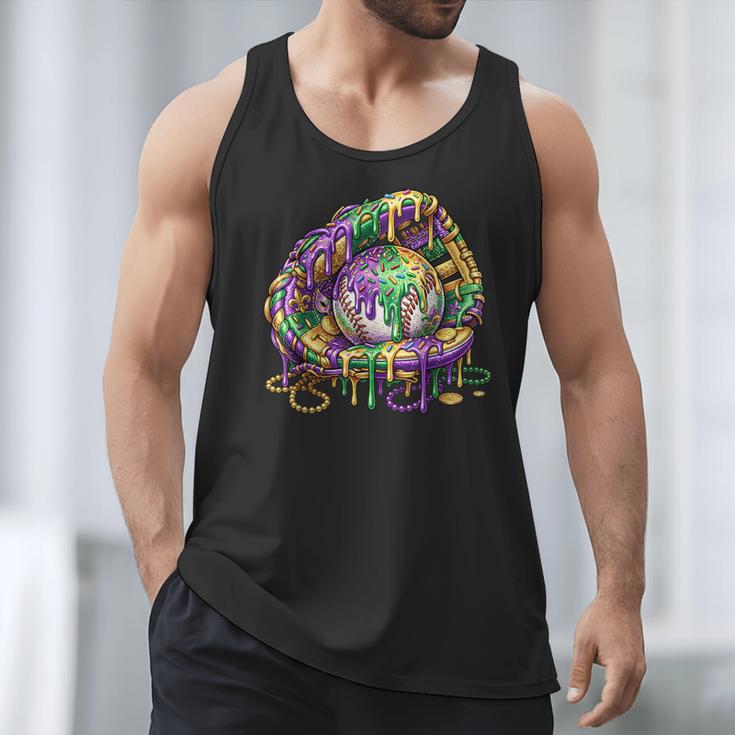Baseball Glove Ice Cream Mardi Gras Dripping Boys Youth Kids Men Tank Top Baseball Glove Ice Cream Mardi Gras Dripping Boys Youth Kids Men Tank Top