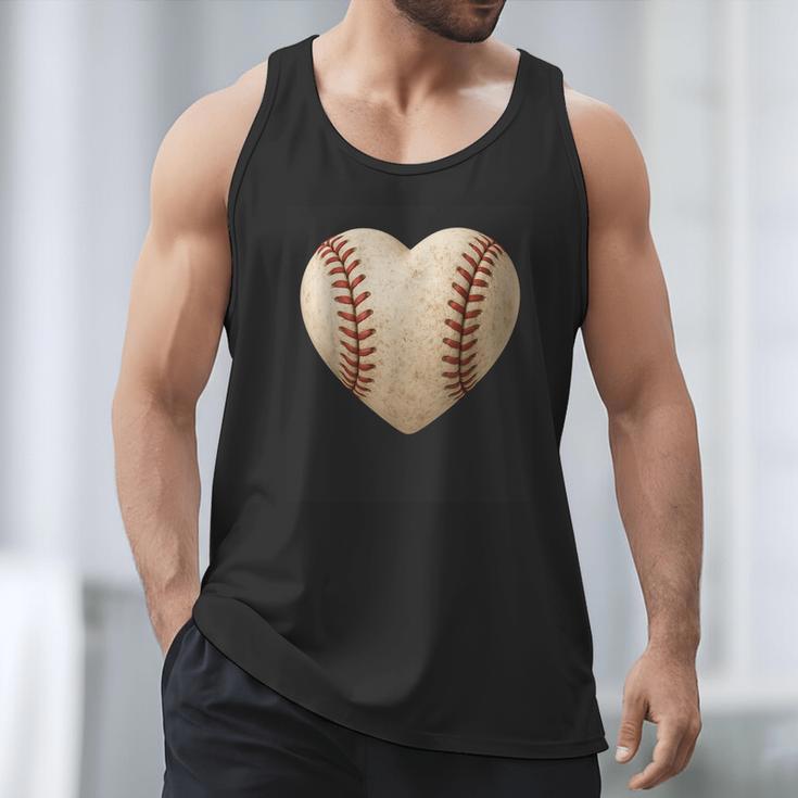 Baseball Heart Shape Valentines Day Love Boys Kids Men Men Tank Top