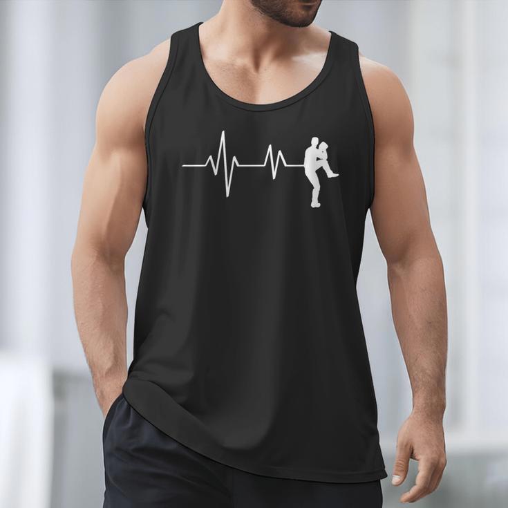 Baseball Heartbeat Pitcher Position Simple Line Art Men Tank Top Baseball Heartbeat Pitcher Position Simple Line Art Men Tank Top
