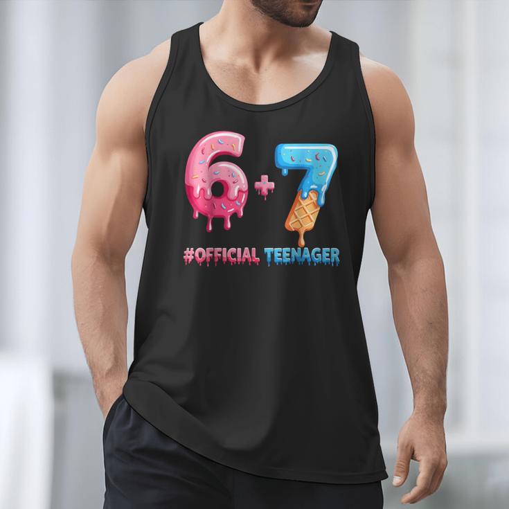 Baseball Ice Cream Drip 67 Official Teenager 13th Birthday Men Tank Top Baseball Ice Cream Drip 67 Official Teenager 13th Birthday Men Tank Top