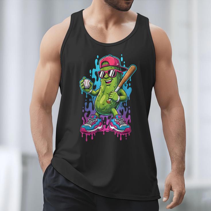 Baseball Ice Cream Drip Boys And Girls Batter Game Day Men Tank Top Baseball Ice Cream Drip Boys And Girls Batter Game Day Men Tank Top